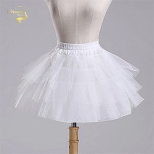 Top Voorraad Wit Zwart Ballet Petticoat Tulle Ruffle Korte Crinoline Bridal Petticoats Lady Meisjes Kind Onderrok Jupon