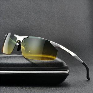 Aluminium Magnesium Mannen Zonnebril Gepolariseerde Mannen Dag En Nacht Spiegel Bril Mannelijke Eyewear Accessoires Voor Mannen Uv nx