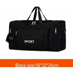Grote Sporttas Voor Mannen Lichtgewicht Sport Gym Tassen Voor Vrouwen Reizen Carry Op Sport Plunjezak Zwart Outdoor Reizen bagage Tassen