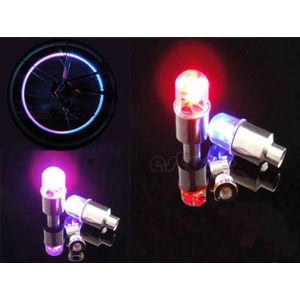 1 Paar Motor Fiets Auto Fiets Tyre Klep Led-lampen Wiel Licht