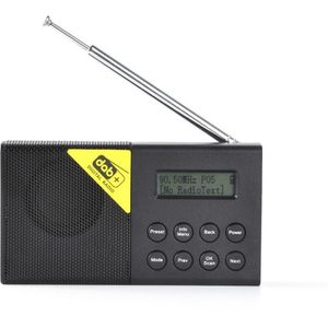 ALLOYSEED - Draagbare Digitale Radio - Bluetooth-Compatibel - FM DAB - Wekkerradio