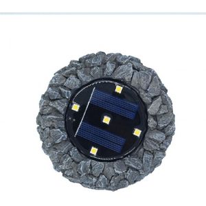 Led Solar Steen Lamp Outdoor Waterdichte Simulatie Steen Ondergrondse Licht Solar Tuin Binnenplaats Gazon Licht