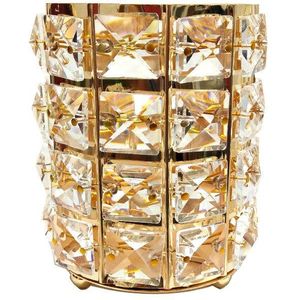 Glitter Metalen Kristal Make-Up Borstel Opslag Emmer Goud Zilver Vrouwen Cosmetische Opbergdoos Pen Houder Vaas Kam Container