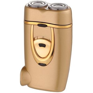 Elektrische Oplaadbare Tweekoppige Scheerapparaat Draagbare Mannen Droog Nat Baard Trimmer Pre-Scheren Mini Scheermes Wasbaar Smart Haar remover