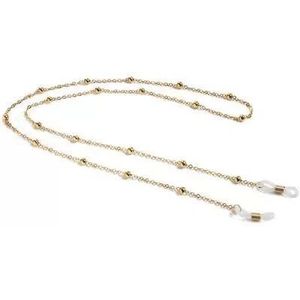 Brilmontuur Populaire Retro Lagere Half Frame Zonder Lens Dames Brilmontuur Hanger Ketting Decoratieve Glazen