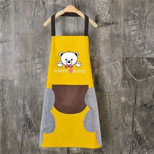 Cartoon Koken Keuken Schort Voor Vrouw Mannen Chef Ober Cafe Shop Bbq Kapper Schorten Slabbetjes Keuken Accessoire #15