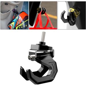 Metalen Motorfiets Scooter Helm Houder Dubbele Haak Mount Tas Er Met Schroef