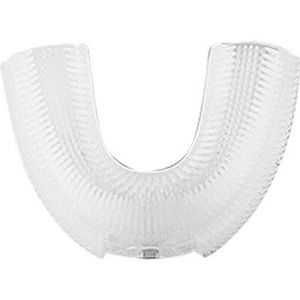 2Pcs U-vormige Vervangende Opzetborstels Voor Kinderen Siliconen Ultrasone Tandenborstel Hoofd Kids Automatische Elektrische Tandenborstels