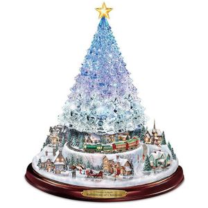 20*30Cm Pvc Kerst Muursticker 3D Crystal Kerstboom Creatieve Waterdichte Deur Poster Raamdecoratie Home Decor