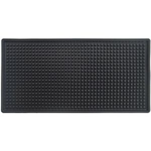 Zwart Bar Mat Rubber Bar Service Spill Mat Rubber Bar Mat Bar Runner Glas Lekbak Bier Drinken Rail Bars service Mat