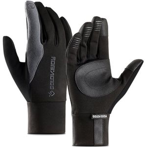 Lokale Voorraad Heren Unisex Lederen Handschoenen Touch Screen Thinsulate Gevoerd Rijden Warme Handschoenen Winter Warm Houden Wanten Mannelijke
