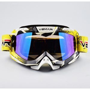 Vemar Motorbril Ski Bril Motorcross Bril Brillen Snowboard Bril Moto Motorbike Dirt Bike Kleurrijke Lens