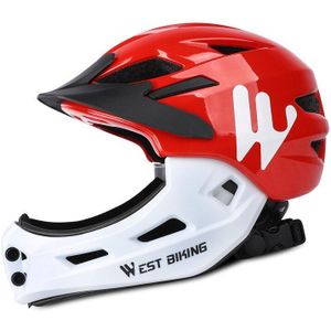 West Fietsen Kid Helm Full Face Bescherming Mountain Mtb Road Fiets Helm Afneembare Kinderen Sport Veiligheid Fietshelm