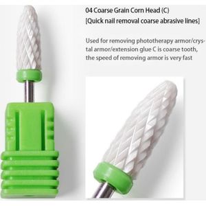 Enkele Nail Boren Elektrische Keramische Cutters Gel Polish Verwijderen Hoofd Pedicure Frezen Dode Huid Schoon Nail Boor Gereedschap