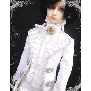 [Wamami] 510 # Prince Wit Pak/Outfit Voor 1/4 Msd 1/3 Sd Dz DZ70 SD17 70Cm bjd Jongen Dollfie