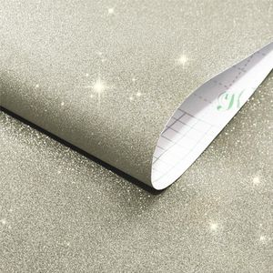DIY Muurstickers Behang Contact Papier Glitter Sparkle Zelfklevende Peel En Stok Roll Vinyl Film Meubels Decor 0.45x3m