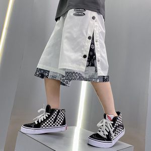 Zomer Jongens Mode Print Shorts Knielengte Tiener Sport Broek Toevallige Korte Broek Kinderen Kinderen Kleding 5 Te 14Yrs