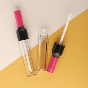 5-7Ml Lege Wijn Vormige Lipgloss Buis Lippenstift Buizen Zilver/Goud/Rood/Roze Reffilable fles Cosmetische Verpakkingen Container