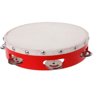 WS-Tamboerijn Drum Hand Held Bel Percussie Tamboerijnen Bells Jingles Muzikaal Speelgoed
