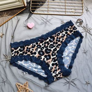 Europese En Amerikaanse Zebra Patroon Zijde Schaatsen Silk Laagbouw Luipaard Print Ondergoed Vrouwen Kant Comfortabele Vrouwen slips