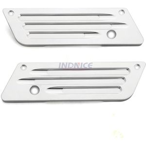 Verchroomde Aluminium Edge Cut Zadeltas Vergrendelingen Cover Voor Harley Road Glide Ultra Fltru Fltr Flht Flhx Flhr 94-13