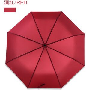 Essentiële Mode Automatische Paraplu Drie Olifanten Winddicht Regendicht Paraplu Zwart/Bown