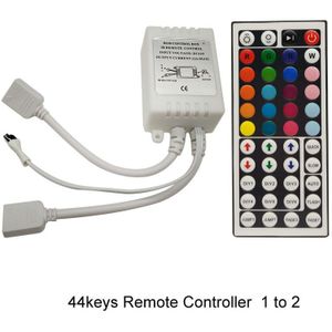 Goolook IR 44 toetsen Afstandsbediening Doos Dimmer RGB 24 toetsen Controller Voor 5050 3528 LED strip DC12V Dubbele Deur uitgang