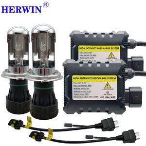 Xenon H4 9003 HB2 Hi/Low 55W Slim Ballast Kit Hid Auto Koplamp Lamp 12V Hid Conversie kit 4300K 6000K Vervangen Halogeen Lamp