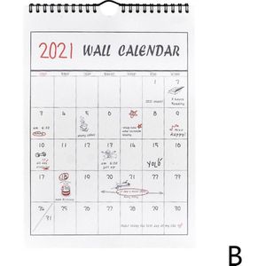 1Pc Goede Dag Muur Kalender Agenda Organisator Cartoon Kalender Dagelijks Schema Planner
