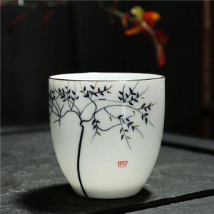 Chanshova Traditionele Chinese Stijl 150Ml Onder Geglazuurd Hand Getrokken Patroon Keramische Theekopje China Porselein Koffie Thee Kopjes G001