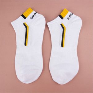 10 Stuks = 5 Paren/partij Zomer Katoen Man Korte Sokken Mode Ademende Sport Boot Sokken Comfortabele Casual Sokken Mannelijke Witte zwart