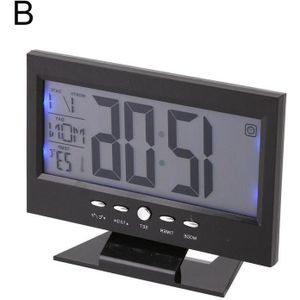 Intelligent Digital Clock Weather Station Display Alarm Function Wireless Meter Thermometer Temperature Clock Humidity Cale D1g0