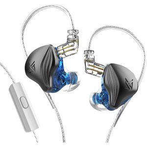 Kz Zex Elektrostatische Dynamic Drive Hybrid Oortelefoon Hifi Bass Oordopjes Sport Noise Cancelling Headse