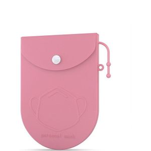Food Grade Siliconen Pure Kleur Masker Cover Tas Draagbare Facemask Houder Gezichtsmasker Opbergdoos Case Besparen Masker Dozen Thuis opslag