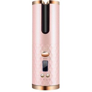 Draagbare Draadloze Automatische Krultang Usb Oplaadbare Hair Curler Voor Lcd-scherm Krullend Machine Automatische Krultang