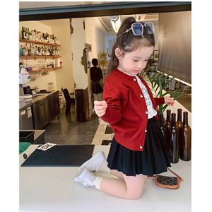 Rok Knie Lengte Ruches A-lijn Solid Regelmatige Katoen Mode Sweet Leuke Mooie Eenvoudige Comfortabele Zomer Kinderen Meisjes Kids