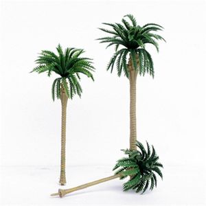 10 Stuks Plastic Coconut Palm Tree Miniatuur Plant Potten Bonsai Craft Micro Landschap Diy Decor Diorama Landschap Model
