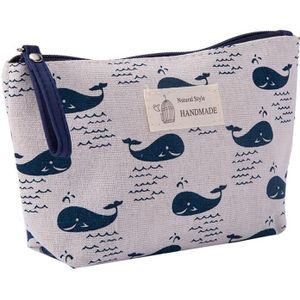 Reizen Make Up Tas Cosmetische Make-up Organisator Tas Toilettas Spiegel Case Pouch Borstel Opbergtas Canvas Cosmetica Tas Beauty Tool