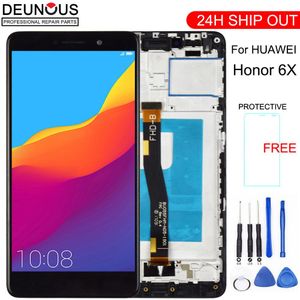 LCD Display Voor Huawei Honor 6X BLN-L24 BLN-AL10 BLN-L21 BLN-L22 Touch screen Voor GR5 Digitizer jo Vergadering Gratis gereedschap