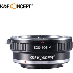 K & F CONCEPT Camera Lens Mount Adapter Ring fit Voor Canon EOS Lens op Voor Canon EOS M EF Mount Mirrorless Camera