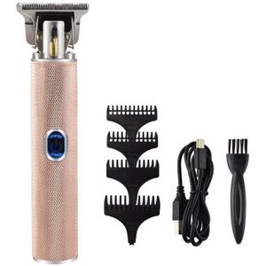 2 Kleur Draagbare Metalen Elektrische Professionele T-Vormige Externe Cordless Trimmer Draadloze Tondeuse Set Styling Tools
