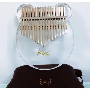 17 Key Kalimba Acryl Duim Piano 17 Toetsen Mbira Transparante Toetsenbord Instrument Tuner Hamer Gig Bag Kimi Calimba Mini Piano