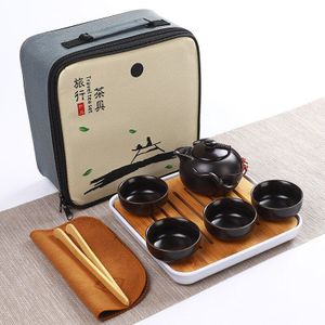 Chinese Thee Draagbare Reizen Thee Set Kung Fu Thee Set Keramische Theepot Porselein Teaset Gaiwan Thee Kopjes Thee ceremonie Thee Tool