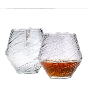 Japan Edo Blazen Sneeuw Kunstwerk Whiskey Nette Glas Hout Geschenkdoos Niche Drank Xo Whisky Kristal Wijn Glas Cognac Brandy borrel
