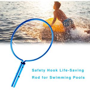 Aluminium Ronde Veiligheid Haak Levensreddende Staaf Voor Zwembaden Water Park Seaside Zwembad Veiligheid Tool