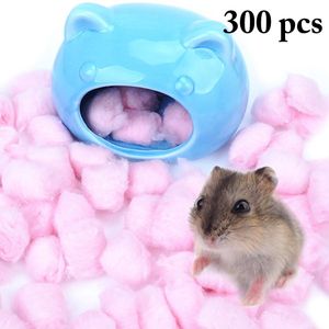 300Pcs Zachte Bal Warm Nestelen Materiaal Kleurrijke Winter Warm Houden Katoen Leuke Bal Hamster Kooi Accessoires Voor Winter