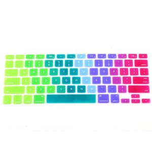 Regenboog Siliconen Toetsenbord Case Cover Skin Protector Voor Imac Macbook Pro 13 ""15"" Cover Protector