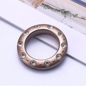 Silencing Nano-Ring Gordijn Accessoires Eenvoudige Abs Romeinse Cirkel Geperforeerde Ring 58 Diamant Gordijn Opknoping Ring