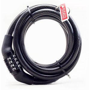 Bike Kabel Basic Self Lock Coiling Resettable Combinatie Alarm Stalen Kabel Fiets Sloten Accessoires Candado Bicicleta #20