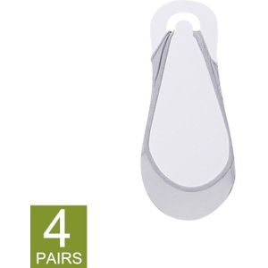 4Pairs Onzichtbare Boot Sokken Vrouwen Zomer Siliconen Antislip Enkel Sokken Wit Dunne Roze Sokken Voor Hoge Hak schoen Voorvoet Ondersteuning